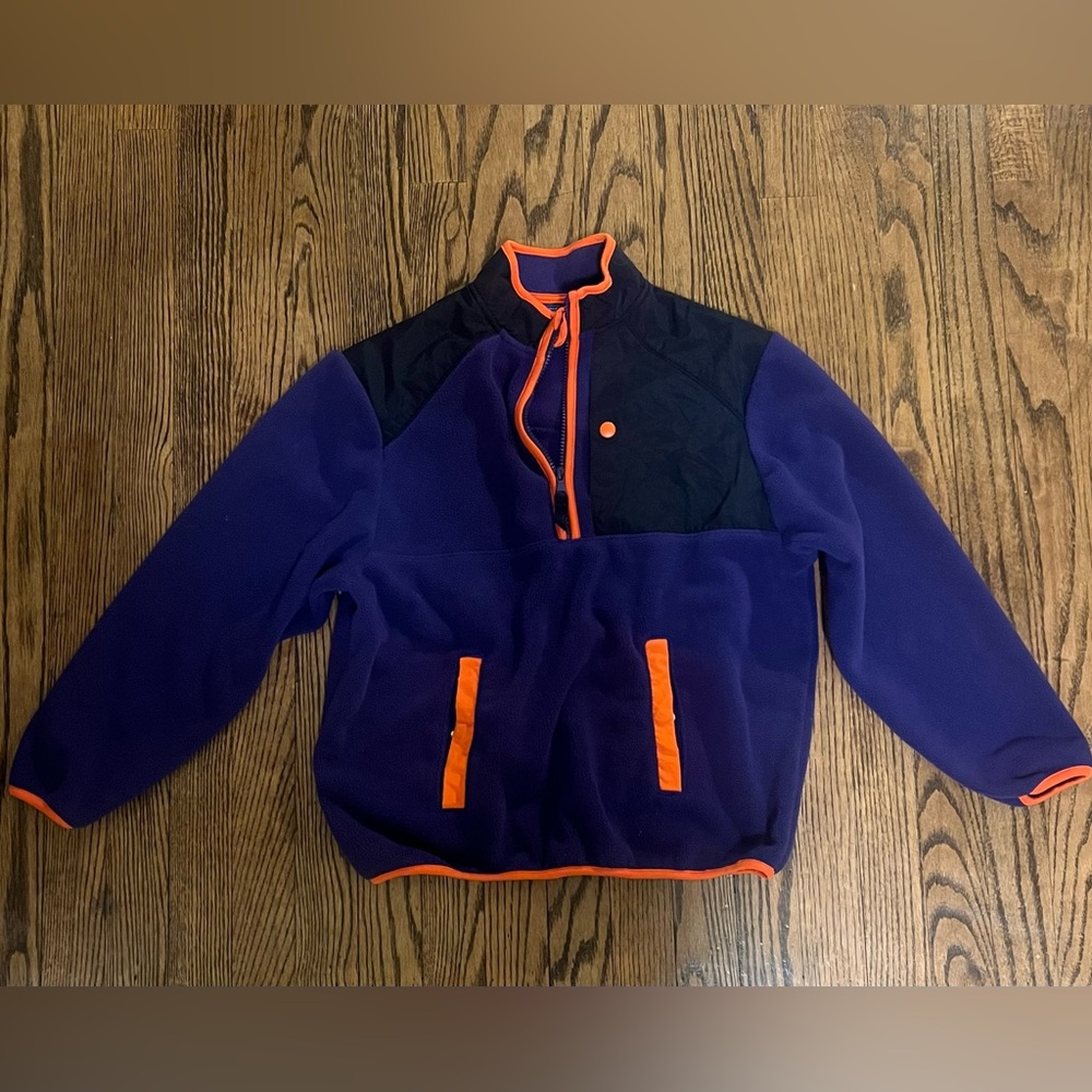 Kids Old Navy Purple and Orange Fleece Jacket
